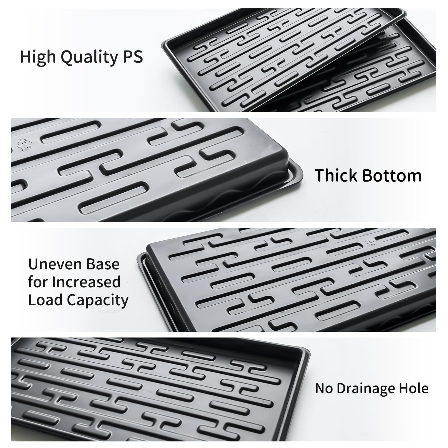 RooTrimmer 1-3 inch depth tray supports dense microgreens and healthy roots