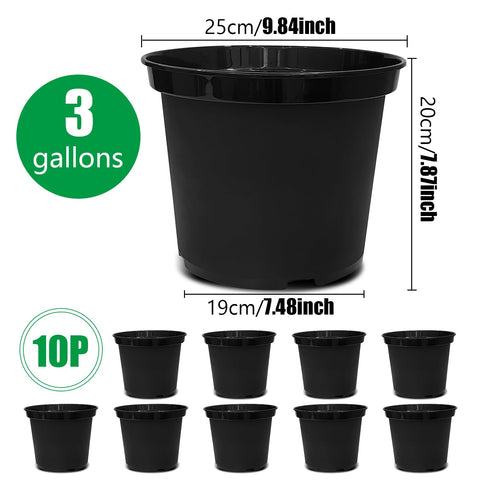 RooTrimmer 10-inch round plant pot ideal for a variety of plants.
