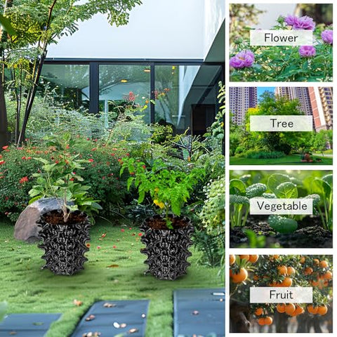 RooTrimmer 10-pack garden planters ready for diverse planting projects.