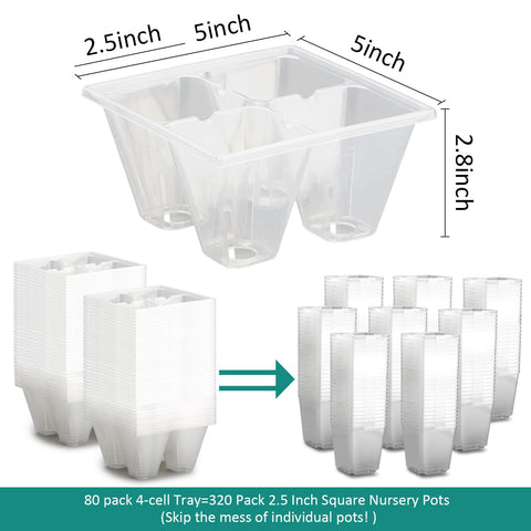 RooTrimmer 1020-flat compatible tray shows four-cell layout in a standard propagation setup.