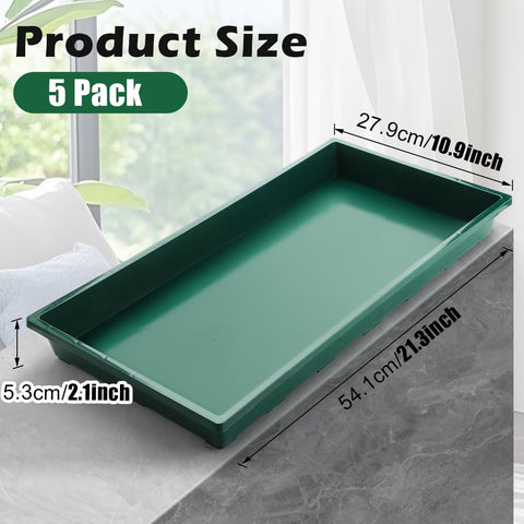 RooTrimmer 1020 trays green dimensions shown for greenhouse planning
