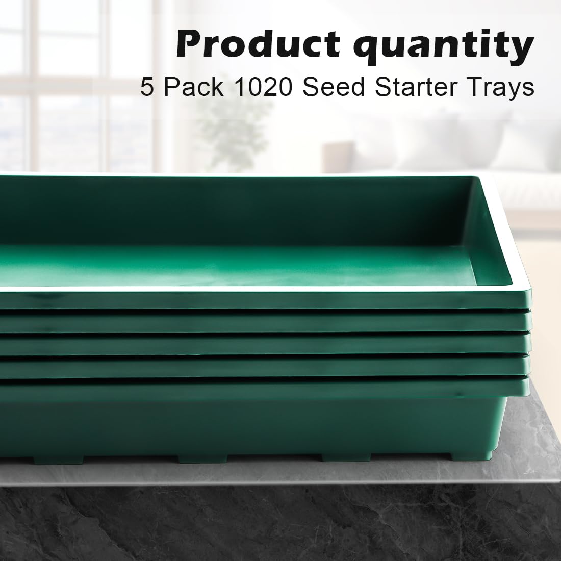 RooTrimmer 1020 trays green ideal for growing microgreens at home