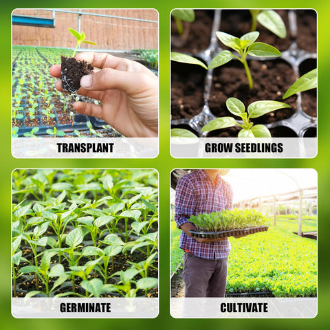 RooTrimmer 128-cell seed tray bottom highlighting drainage for healthy seedlings.