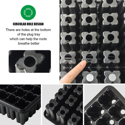RooTrimmer 162-cell germination kit enables batch propagation of herbs and vegetables.