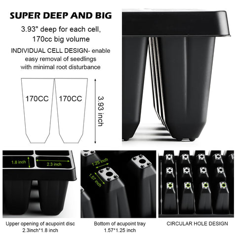 RooTrimmer 1mm-thick durable plastic for long-term seed-starting use