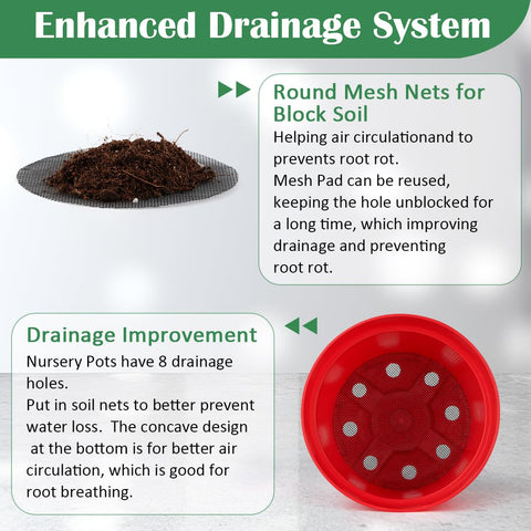 RooTrimmer 20-pack pot set offers consistent size for small plants.