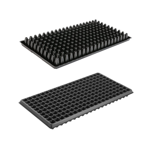 RooTrimmer 200-cell tray front view shows durable seed starter flats.