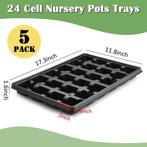 RooTrimmer 24-cell tray side angle demonstrates lightweight BPA-free construction.