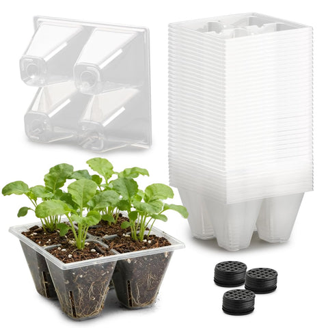 RooTrimmer 40-pack seed trays ready to set up in a standard 1020 tray.
