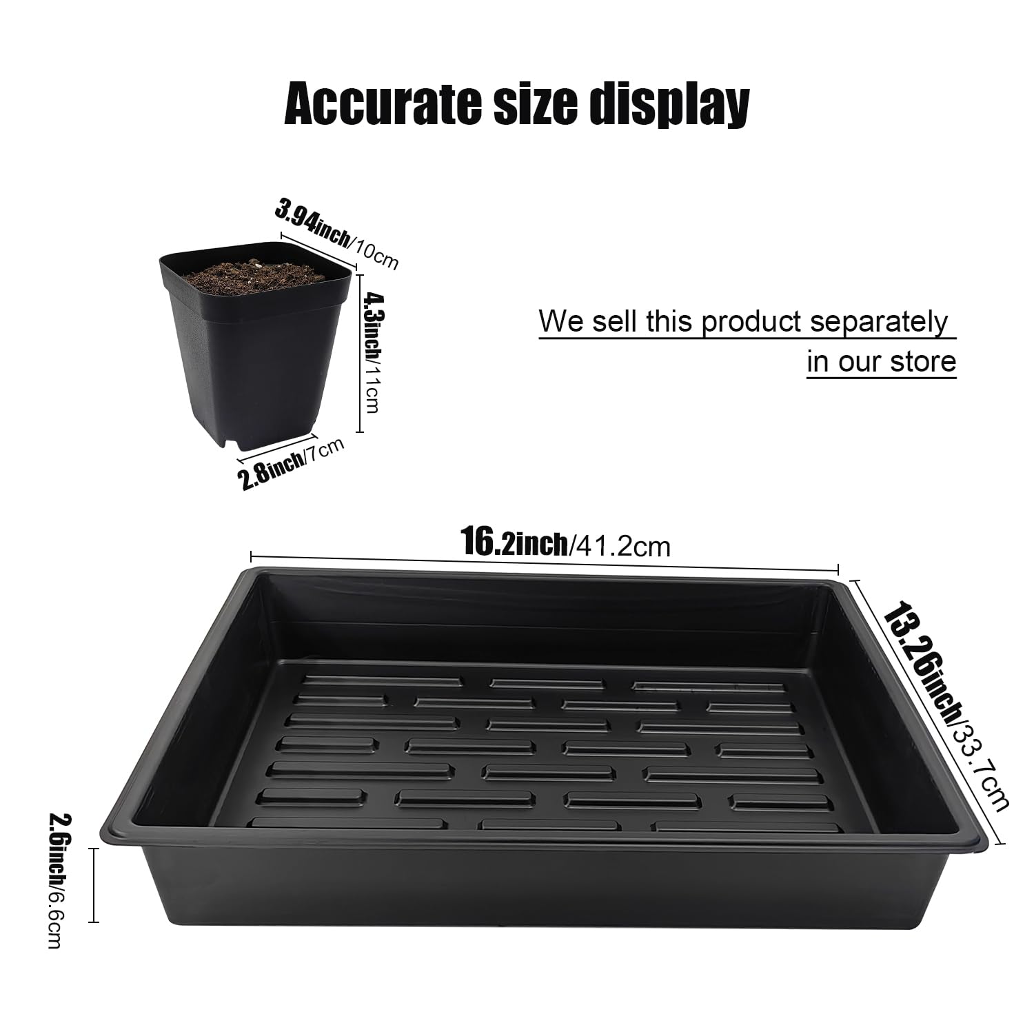 RooTrimmer 4-inch square pots offer sturdy, reusable design for easy transplanting.