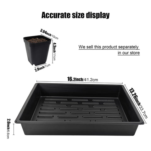 RooTrimmer 4-inch square pots offer sturdy, reusable design for easy transplanting.