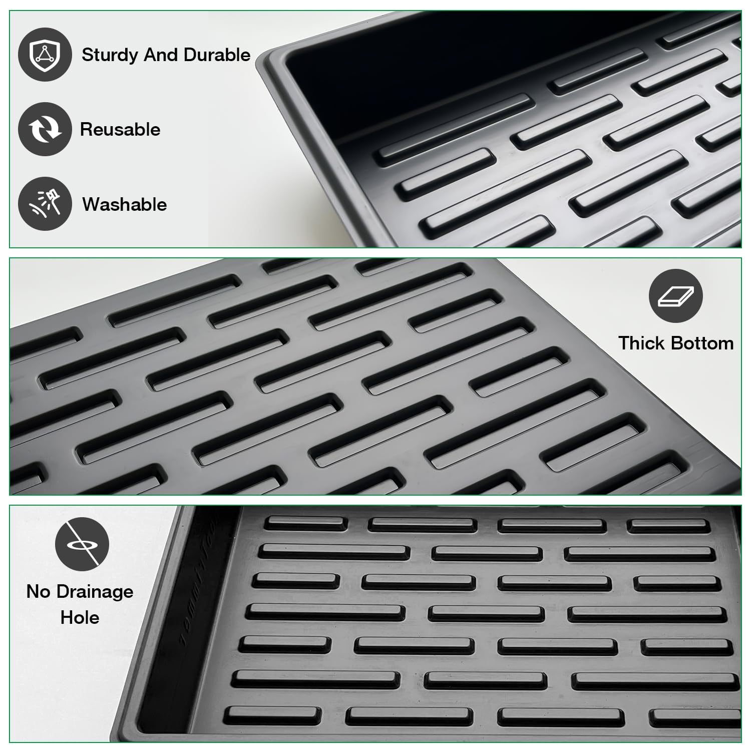 RooTrimmer flat trays offer water storage and drainage flexibility