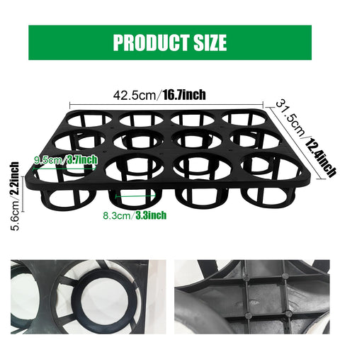 RooTrimmer five-pack tray setup with twelve-cell pots ready for moving