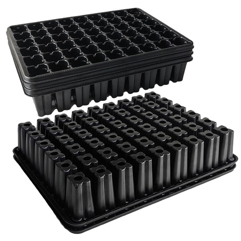 RooTrimmer 54-cell seed starter tray with deep 2.8-inch cells for strong seedlings