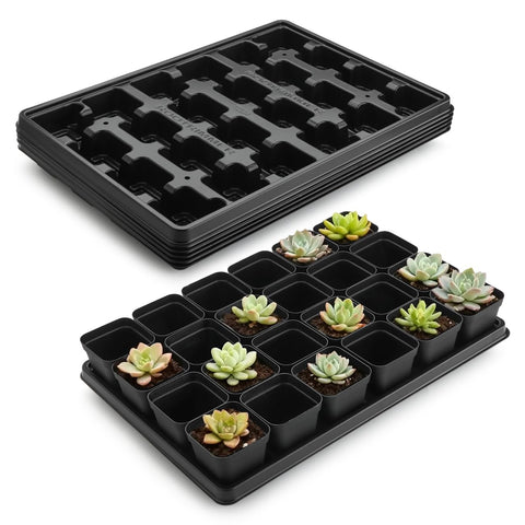 RooTrimmer 5-pack 24-cell nursery pots and trays for organized seed starting and easy transport