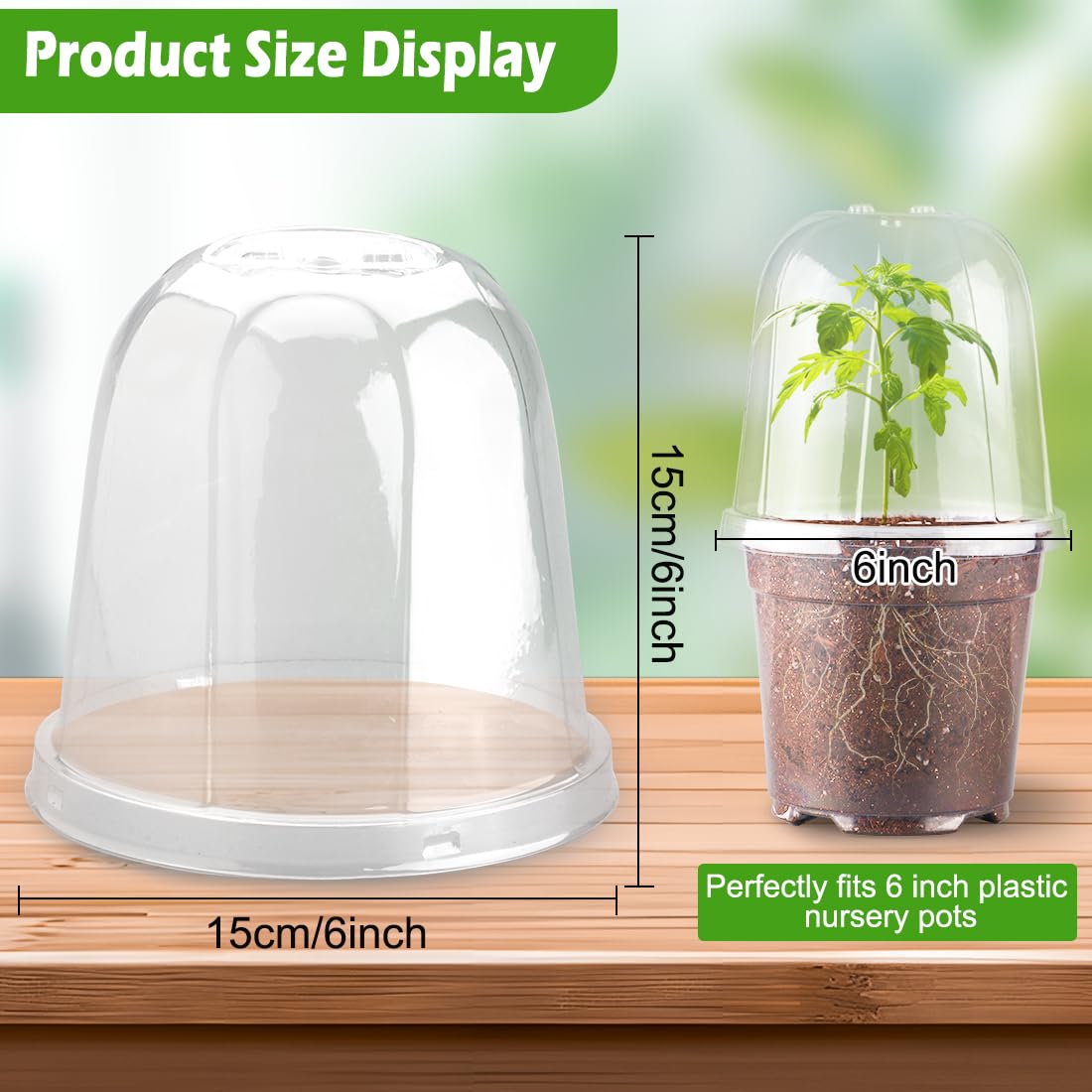 RooTrimmer 6 inch dome promotes faster root development in humidity