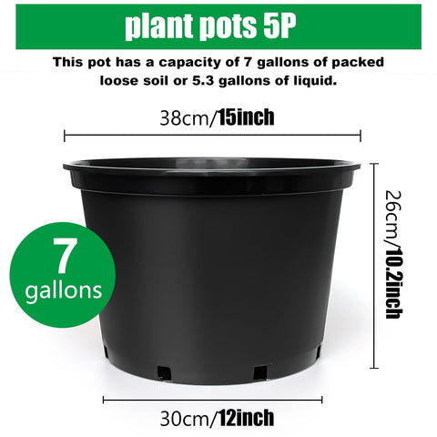 RooTrimmer 7-gallon pots side view highlights reinforced rims for durability.
