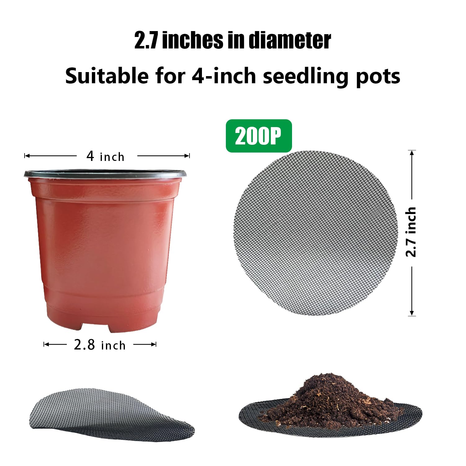 RooTrimmer bottom-cover mesh nets shield nursery pots from spills