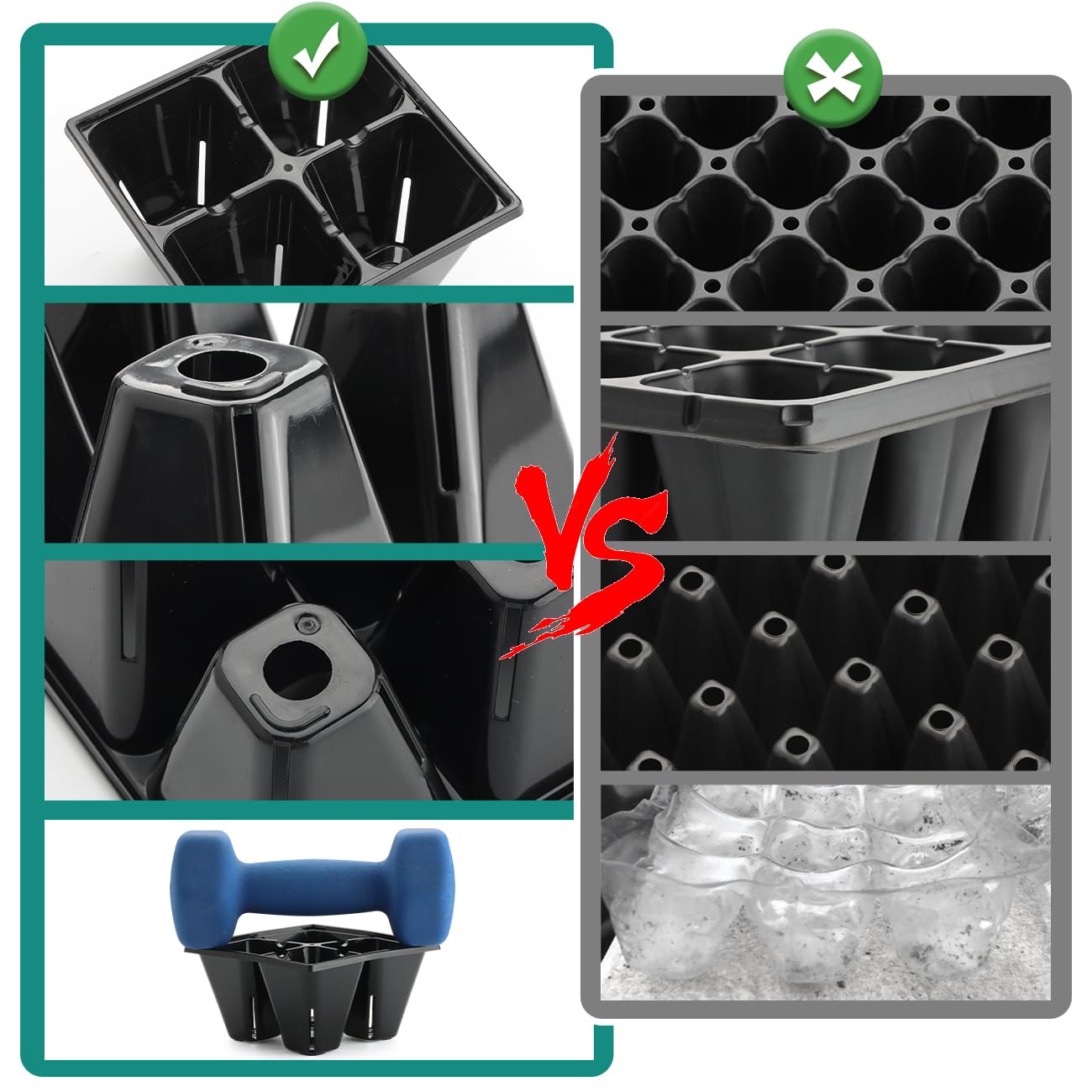 RooTrimmer BPA-free seed tray designed for repeated use.