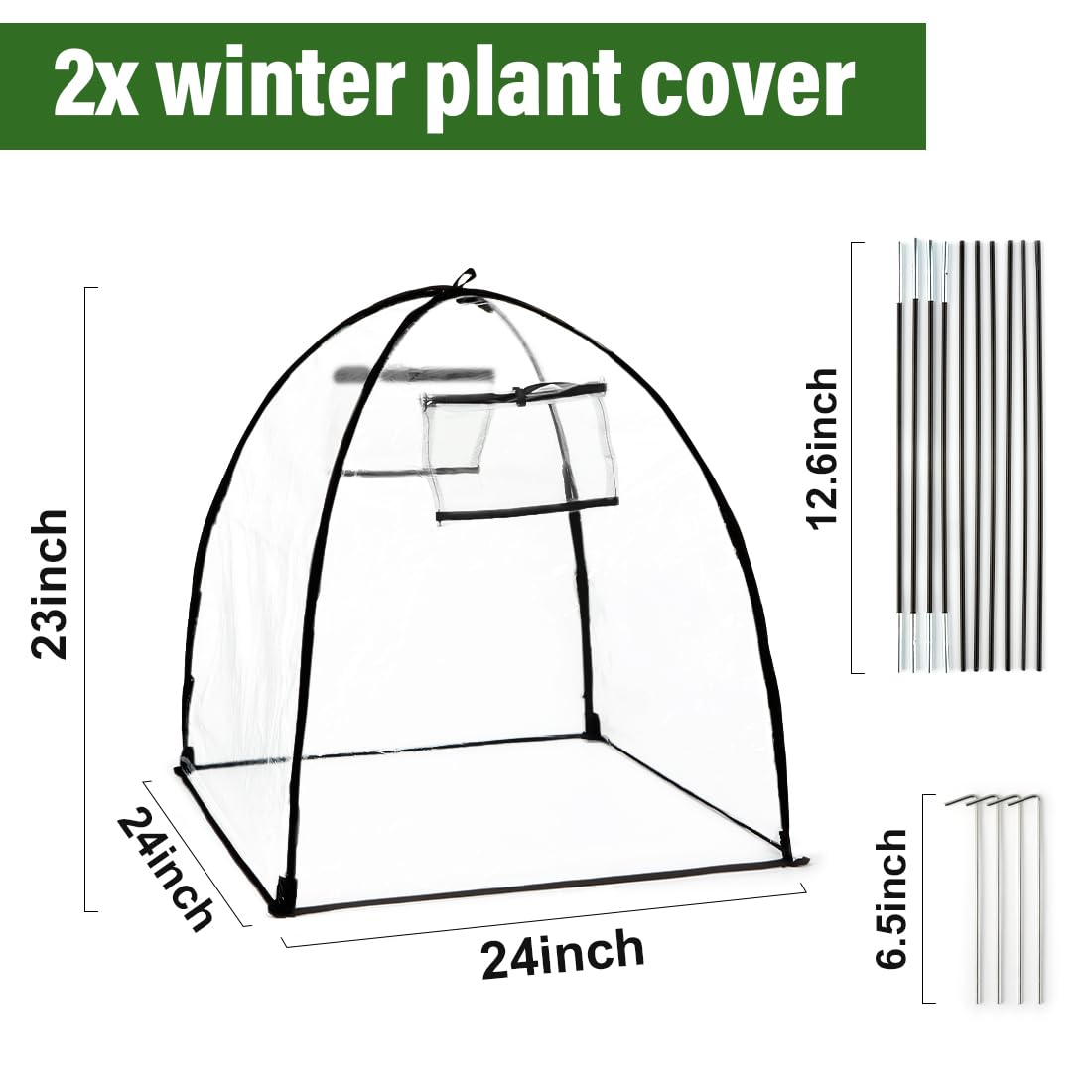 RooTrimmer clear frost cover lets light through for healthy photosynthesis.