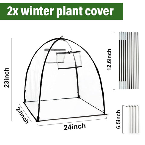 RooTrimmer clear frost cover lets light through for healthy photosynthesis.