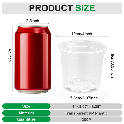 RooTrimmer clear seed starter pot provides visibility for moisture and roots.