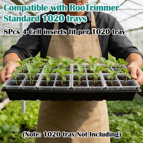 RooTrimmer clear seed tray lets you monitor germination at a glance.