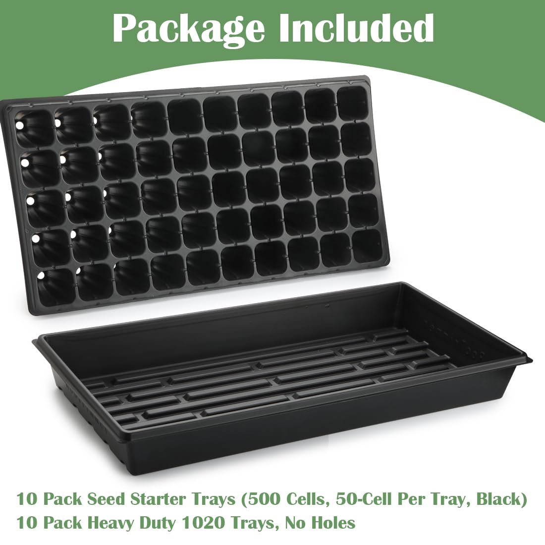 RooTrimmer scalable 9-piece set adapts from seed starting to transplanting.