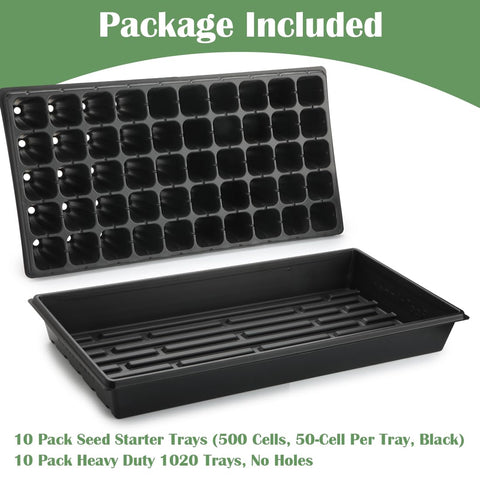 RooTrimmer scalable 9-piece set adapts from seed starting to transplanting.