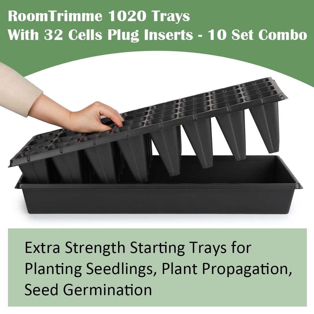 RooTrimmer trays compatible with heat mats and domes for efficient germination