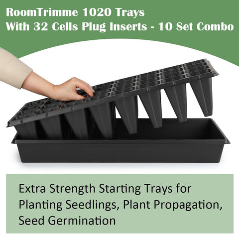 RooTrimmer trays compatible with heat mats and domes for efficient germination
