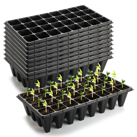 RooTrimmer deep 32-cell tray close-up showing large soil capacity for robust roots