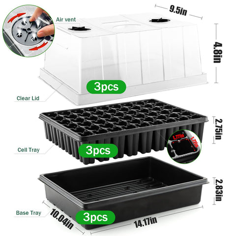 RooTrimmer deep 2.75in cells support healthy root development for strong transplants.