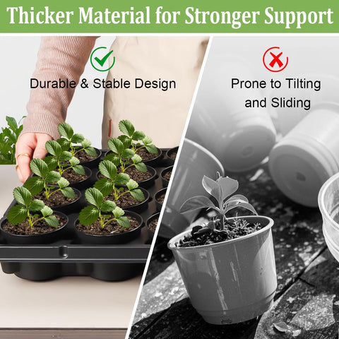 RooTrimmer tray showing drainage holes to prevent overwatering in seedlings.