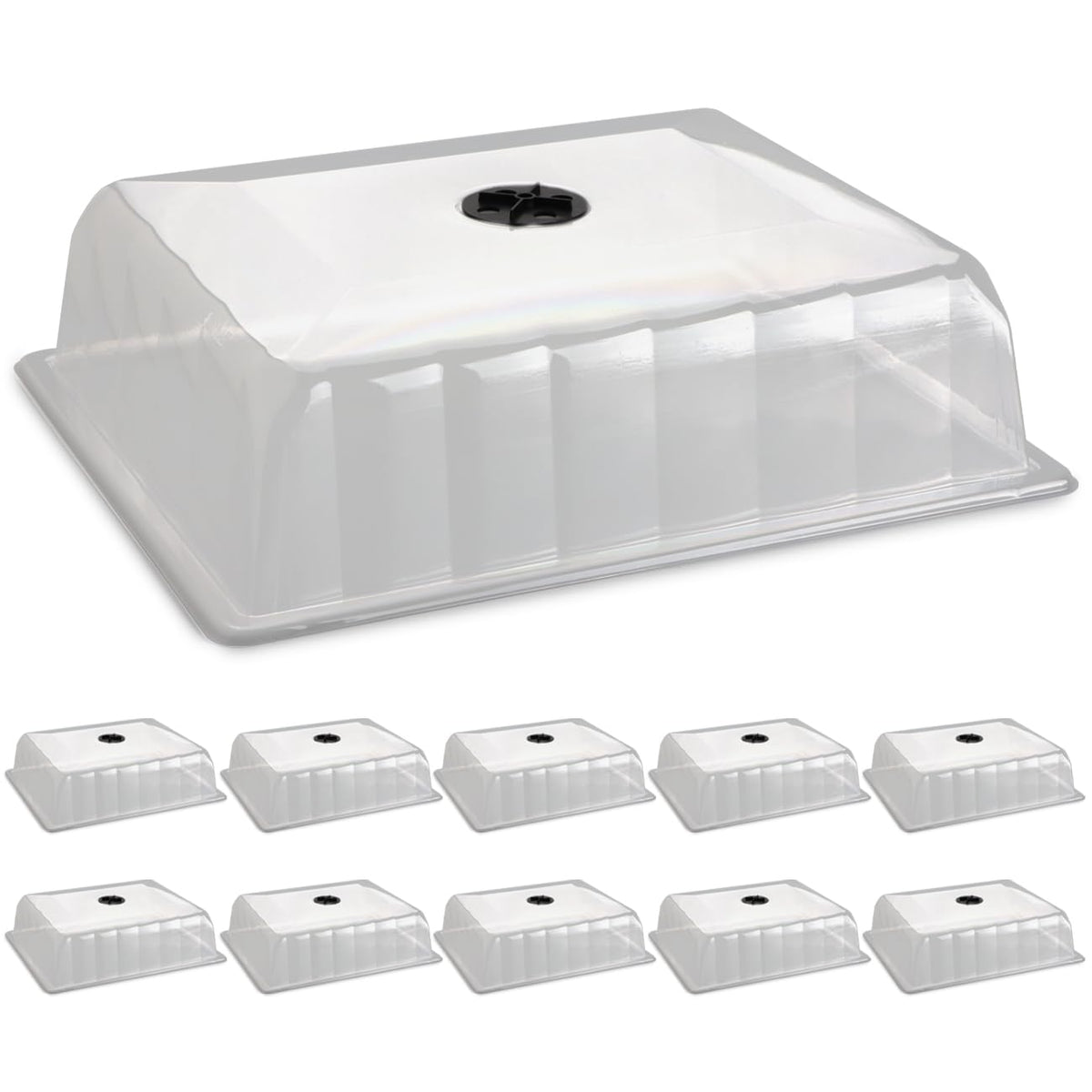 RooTrimmer drip-proof rim keeps your workspace clean during seed starting.