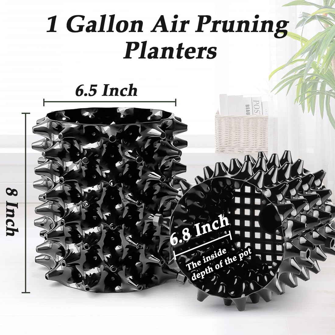 RooTrimmer durable plastic construction highlighted for long-lasting garden use.