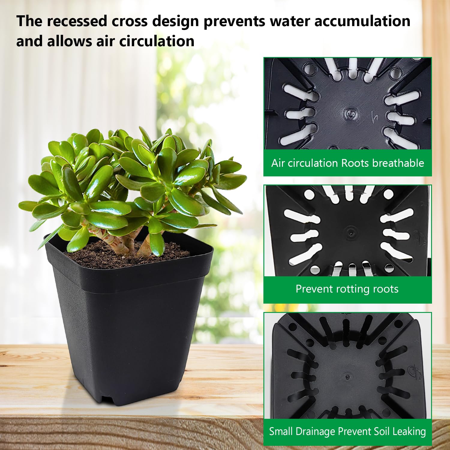 RooTrimmer durable reusable plastic seedling pots for long-lasting gardening.