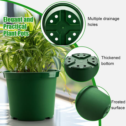 RooTrimmer durable pot with rolled rim and textured surface resists slipping.