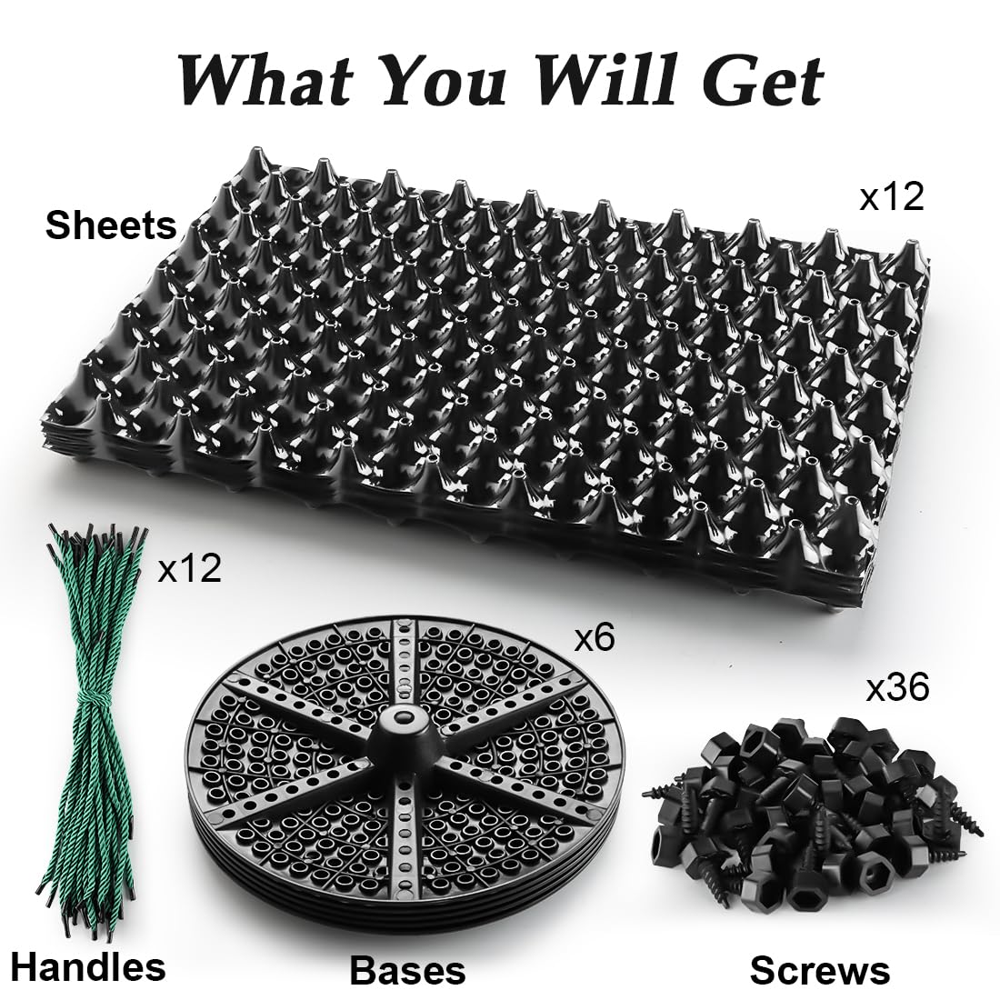 RooTrimmer easy-assembly image shows quick disassembly for reuse and storage.