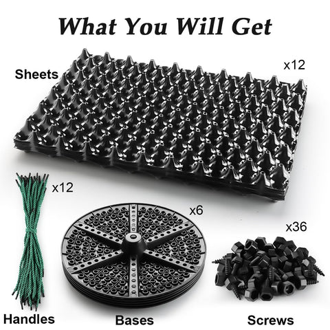 RooTrimmer easy-assembly image shows quick disassembly for reuse and storage.