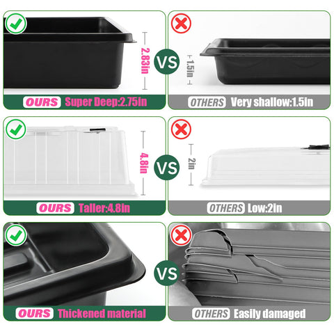 RooTrimmer medium-size trays easy to carry for home gardening
