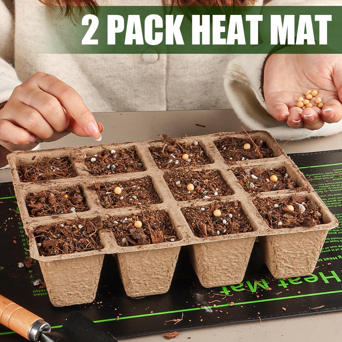 RooTrimmer energy-efficient 20W mat uses low power while supporting seed germination.