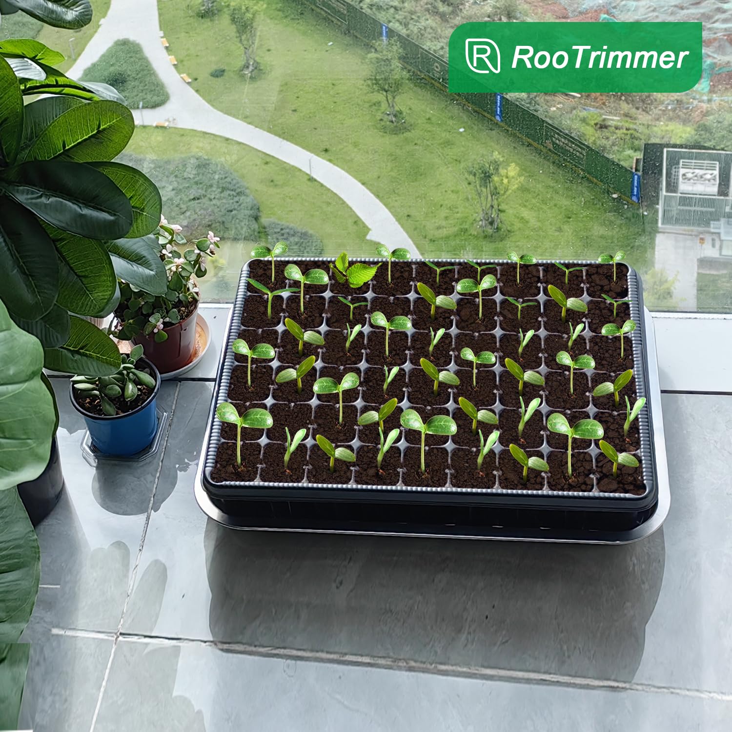 RooTrimmer five-pack seed starter trays for convenient gardening kits
