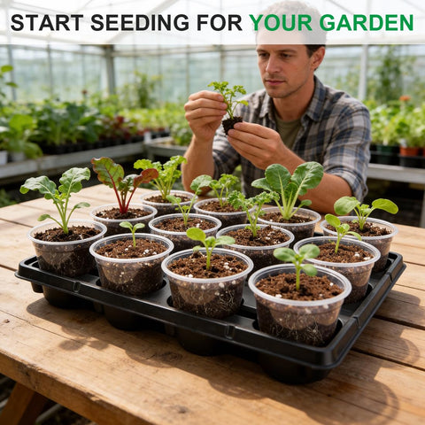 RooTrimmer germination seedling pot supports visible growth stages.