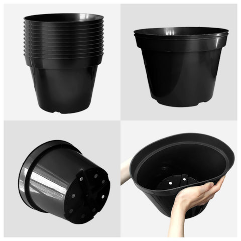RooTrimmer green nursery pot made from thick plastic for durability.