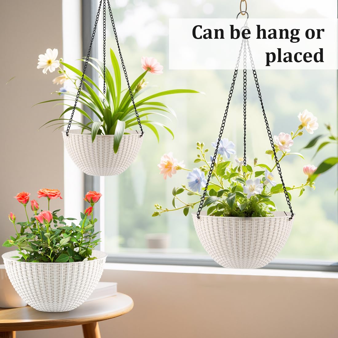 RooTrimmer hanging chain and hardware enable quick, secure installation.