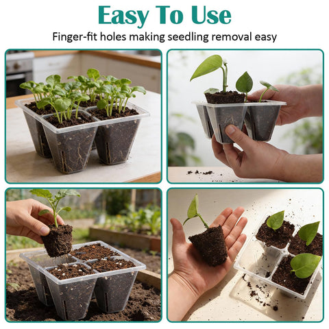 RooTrimmer trays work with heat mats and domes for efficient germination.