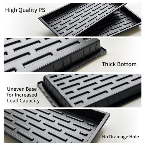 RooTrimmer heavy-duty BPA-free plastic tray demonstrates durability during transport.