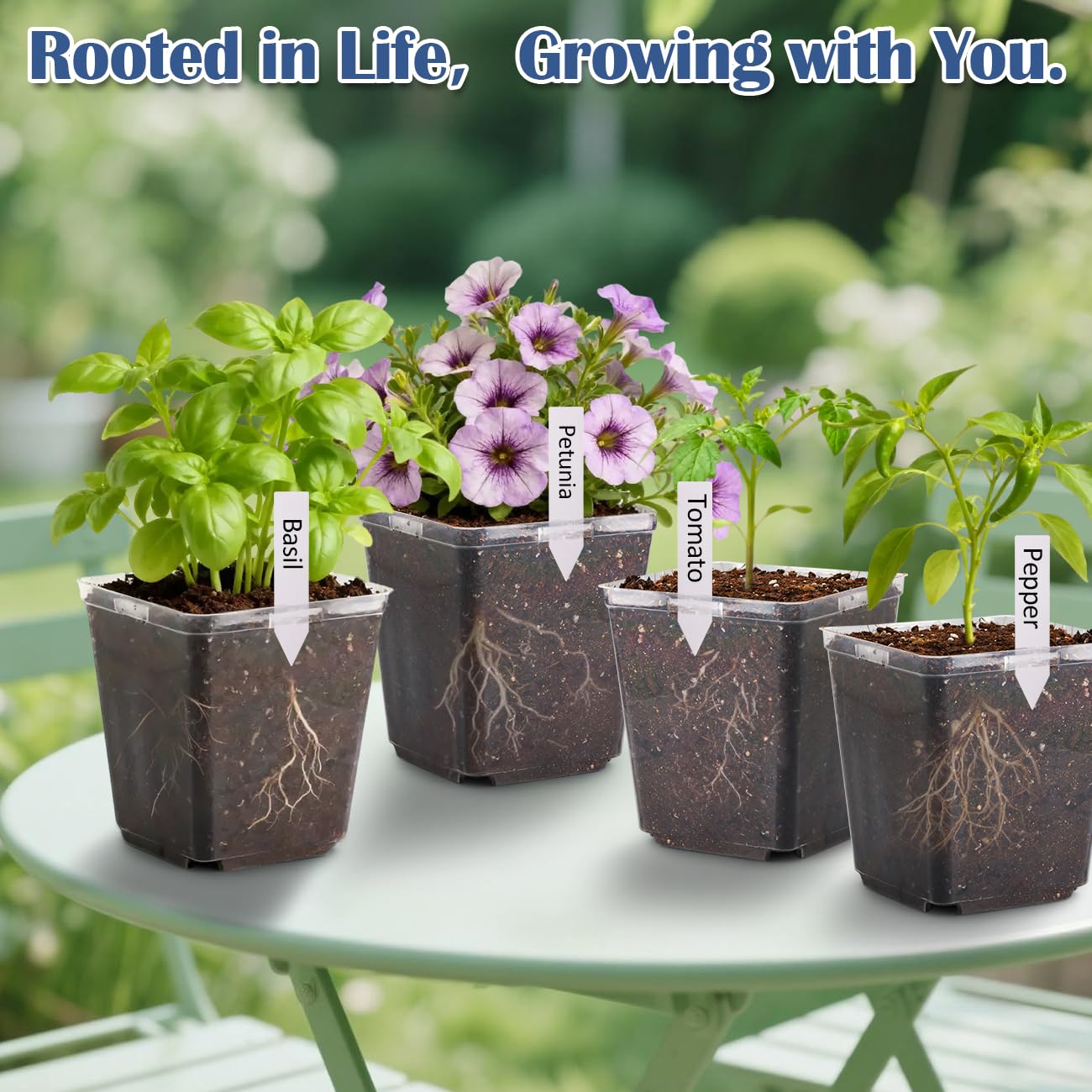 RooTrimmer complete kit for indoor or outdoor seed starting and transplanting.