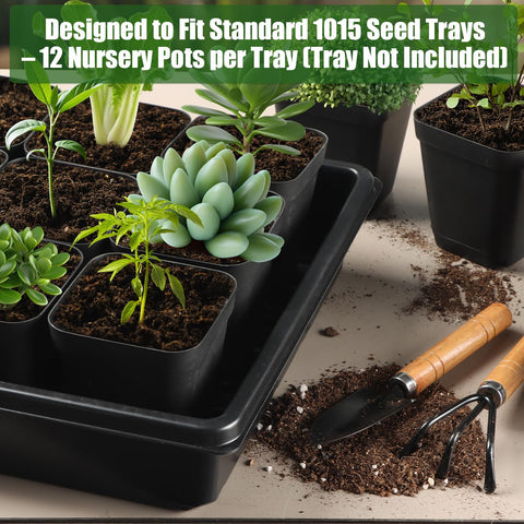 RooTrimmer indoor-outdoor-use 3.15in pots ideal for home gardens and classrooms.